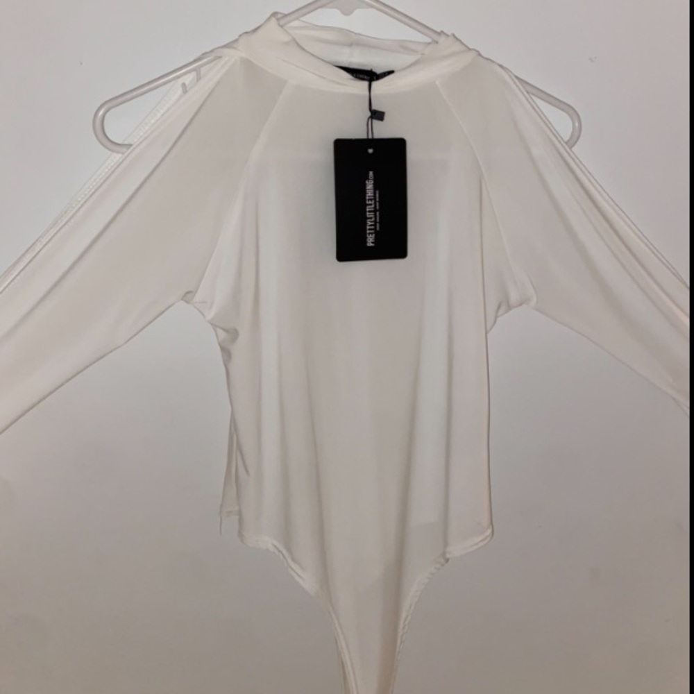 PLT off the shoulder bodysuit